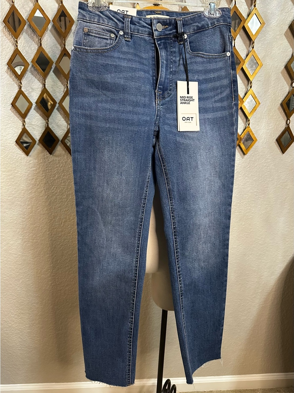 NWT OAT New York "Mid Rise Straight Ankle" Jeans – Size 4/27